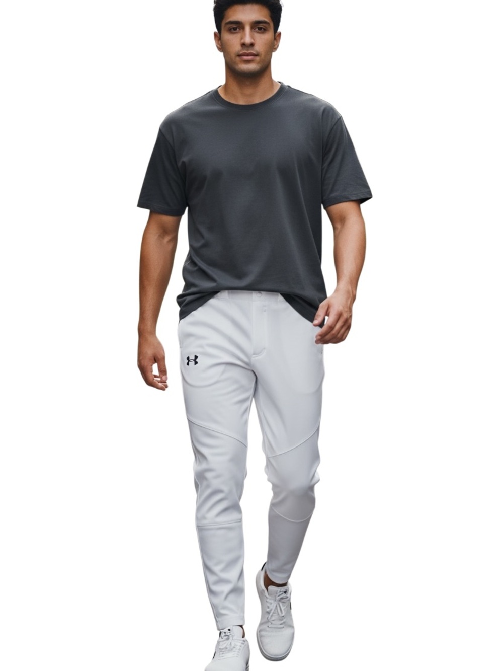 Under Armour White Men’s Baseball Jogger Pants
